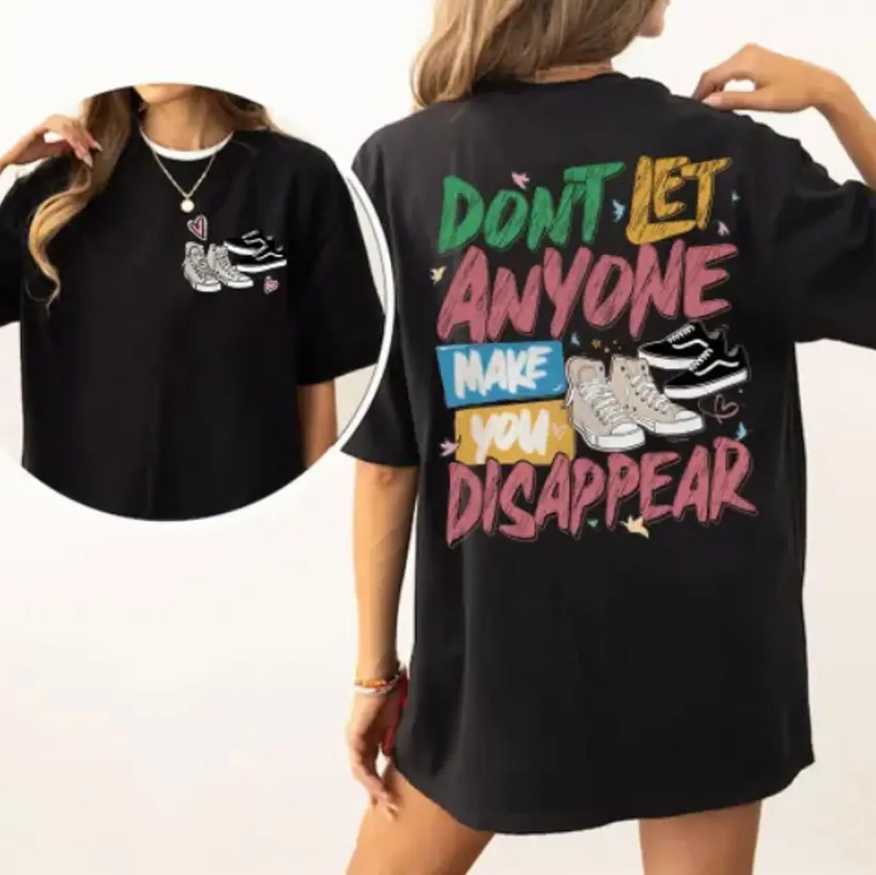 don't let anyone make you disappear Heartstoper Shirt, LGBT Love Unisex TShirt