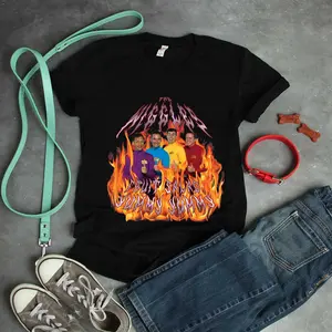 Heavy Metal Wiggles With Flames   T-Shirt