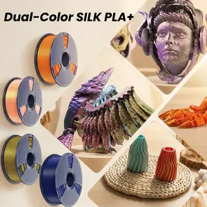 SUNLU Dual-color SILK Filament 1KG | Vibrant colors, no clogging, no stringing