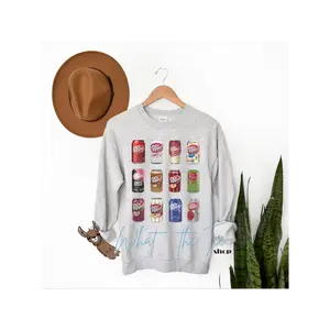 Retro Soda Can Crewneck Cotton Menswear