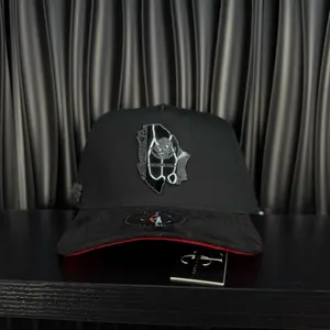 Chihuahua Mexico SnapBack hat-black/red suede visor