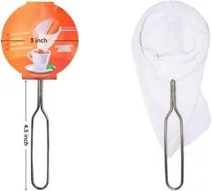 Coffee Sock Strainer Traditional Thai Brewing Coffee Filter for Rich Coffee and  3 inch