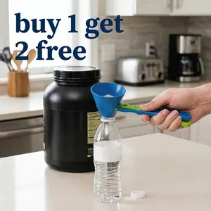 [Buy 1 Get 2 Free]  Spoon&Funnel&Scoop,High Quality Funnel for Pre Workout Creatine Powder Formula,Coffee Scoop & Funnel for Reusable K Cup Refillable Coffee Pods，Scoop with Funnel for Ground Coffee, Protein Powder, Tea Kitchen Uten