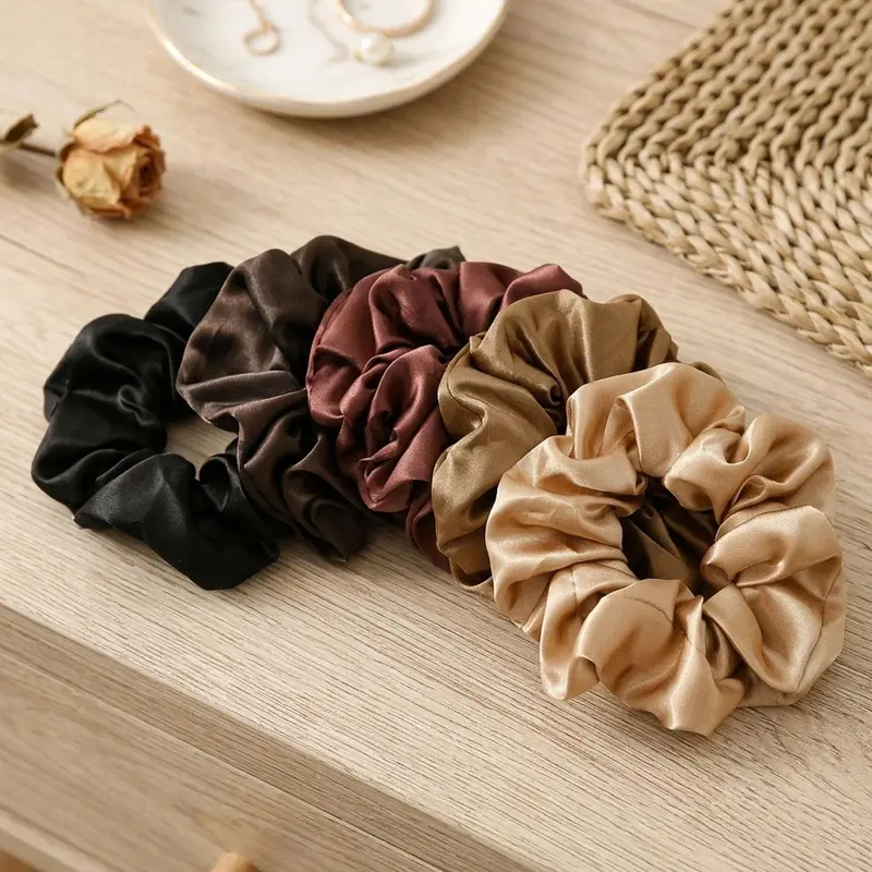 mini silk scrunchies - TikTok Shop display picture 3