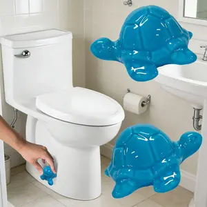 Cute Turtle Toilet Bolt Caps Ceramic Sea TurtleToilet Bolt Covers Decorative, Set of 2 Toilet ScrewCover Caps, Toilet Caps for Bottom of Toilet, ToiletBowl Caps for Bolts Bathroom Decor