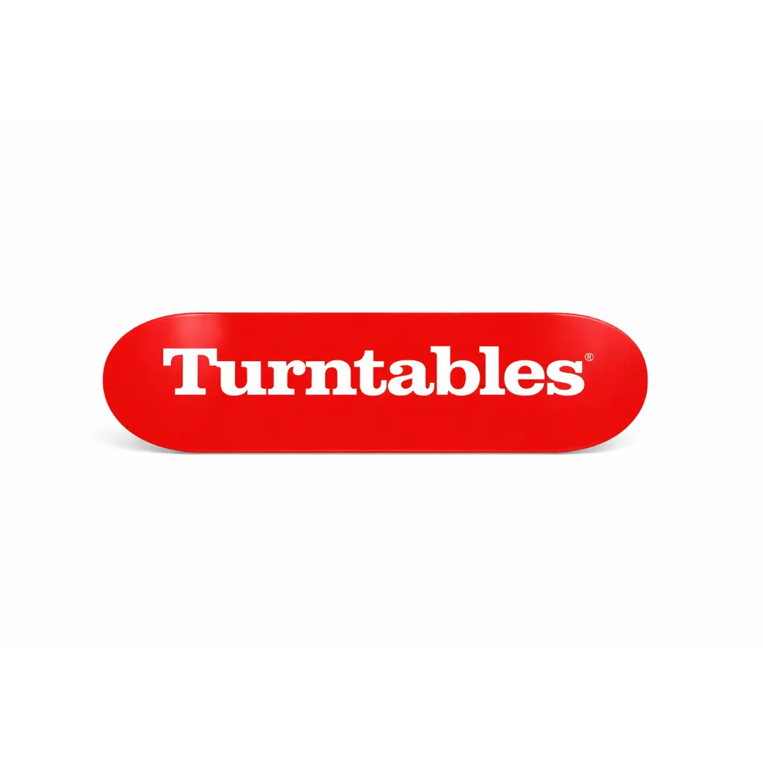 Red Turntables Skateboard