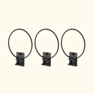 Vego Garden 6" Pot Holder 3 Pack Foldable Ring for Herbs Ornamentals Small Veggie Pots Strong Secure 22 lbs Capacity Two Mounting Options
