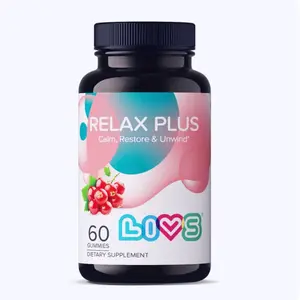 Livs Relax Plus Gummies for Stress Relief and Calmness