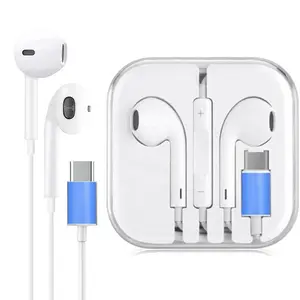 Headphones with USB-C Plug, Wired Ear Buds with Remote to Control Music, Phone Calls, and Volume, High Quality Headphones