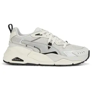 PUMA Womens Trc Mira Tech Chrome Lace Up Sneakers Shoes Casual - Grey