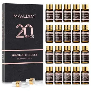 20 Bottles X 5ML Essential Oil Set, Long-Lasting Fragrance, Aromatic Scents, Scented Aromatherapy Oil, Fragrance Oil for Diffuser, Diffuser Oils, Home Reed Diffuser, Office Bedroom Car Use, Perfect Gift