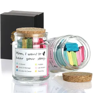 Mom/Dad,I Want to Hear Your Story Jar-Get to Know Your Mother/Father,Fun Interactive Family Game,Parent-Child Conversation Cards for Dinner Table & Road Trips,Christmas Thanksgiving Birthday Gift for Mom/Dad funny gift