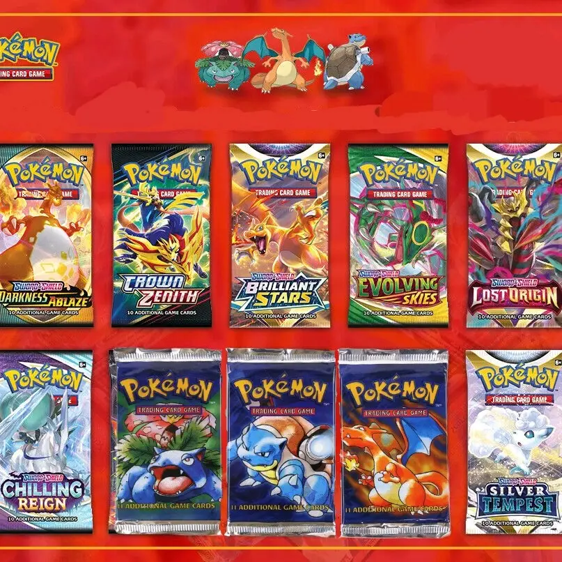 3x Pokémon Pack Booster Bag