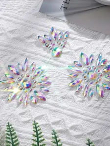 Party Face Sticker Kit - Reusable Acrylic Gems for Forehead, Eye Corners & Creative Festival Looks