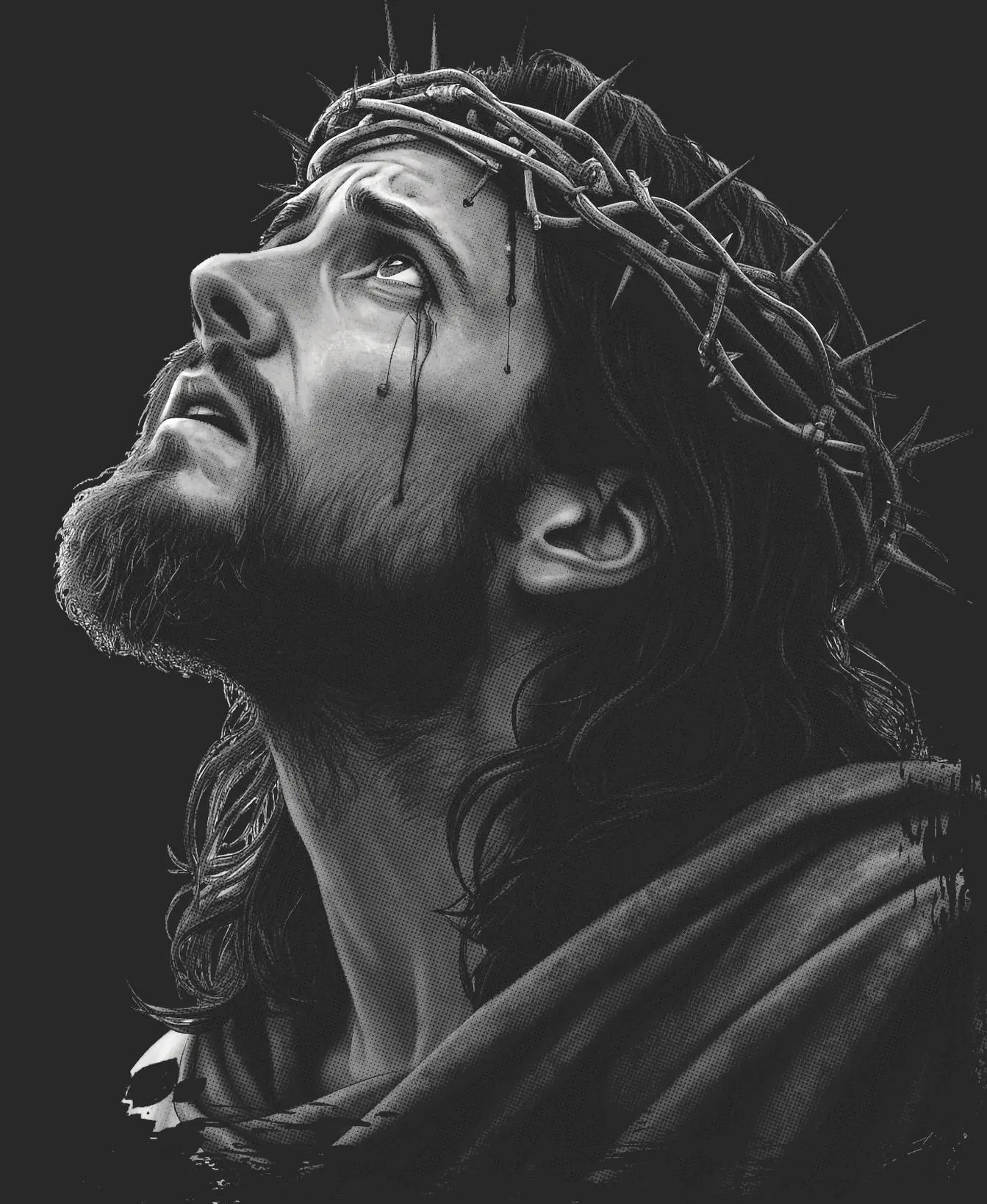Jesus Christ DTF Gang Sheet – 8 Full Size Ready-to-Press Transfers (22" x 60")