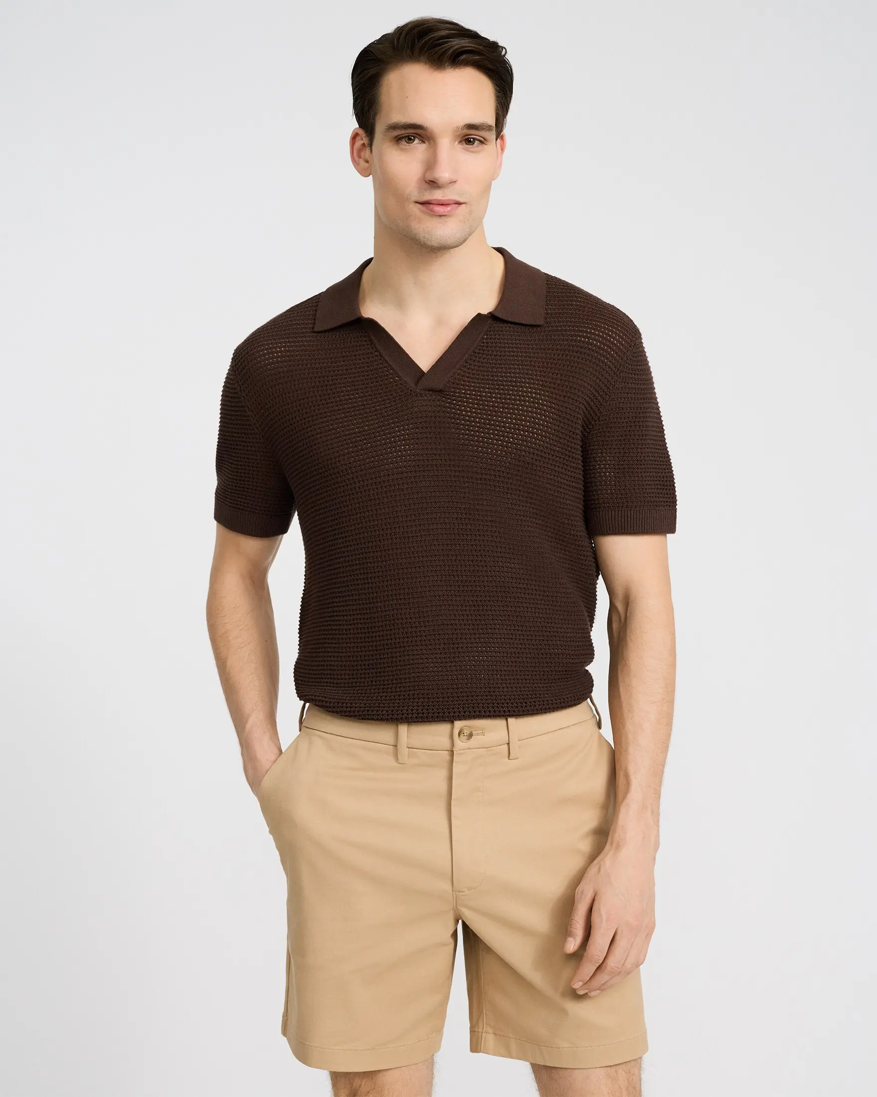 Express 7" Comfort Waist Hyper Stretch Chino Shorts