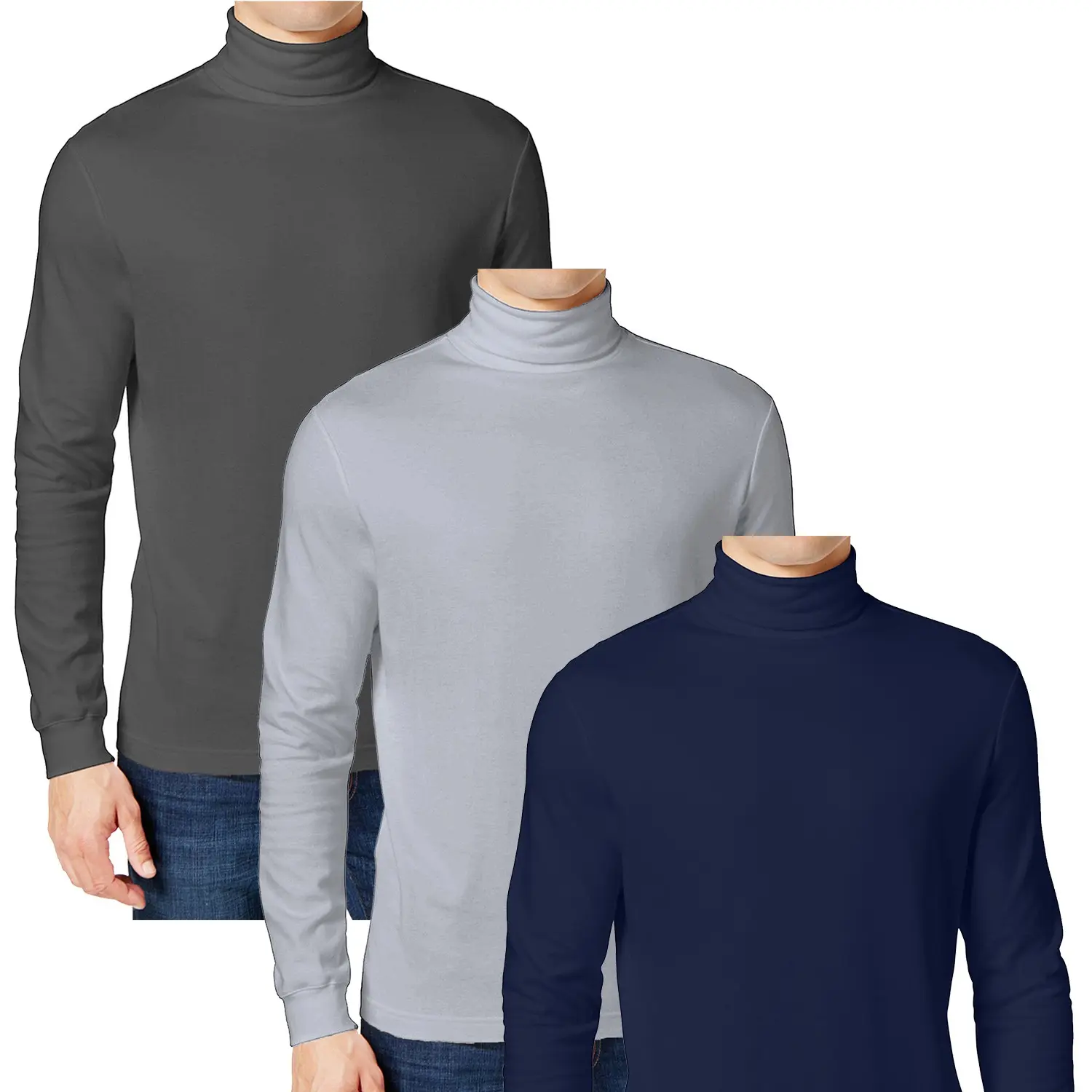 Navy-Charcoal-Heather Grey