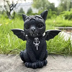 1pc Cute Wizard Magic Cat Decoration - Halloween Courtyard Design - Witch Creative Home Decoration - Outdoor Decoration Set - For Halloween Lovers & Home Decor Enthusiasts - Perfect Gift for Halloween