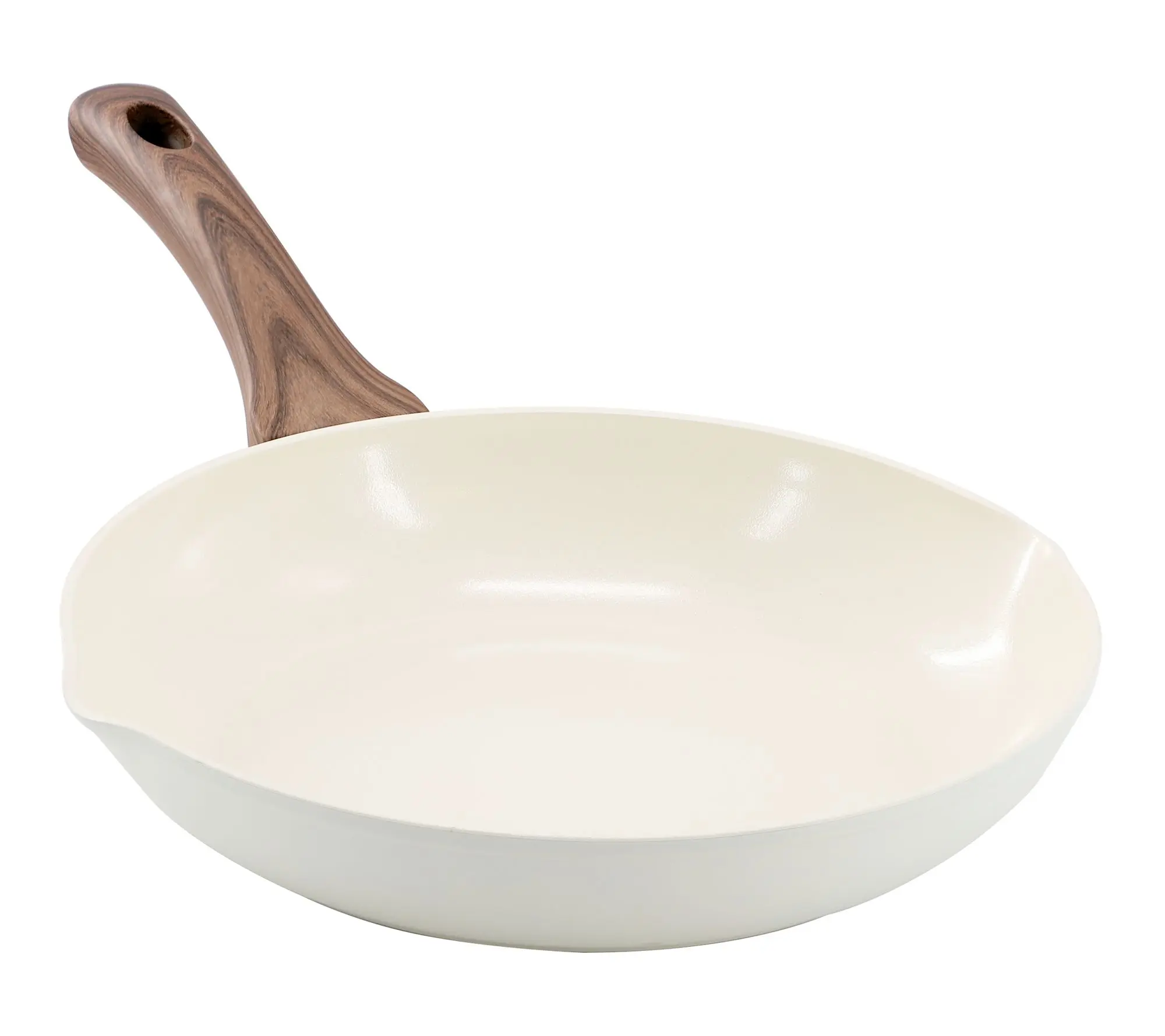 Oster Amberg Choice 9.5in Aluminum Frying Pan Off-White Oster Amberg Choice 9.5in Aluminum Frying Pan Off-White