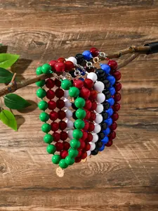 Boho Style Acrylic Beads Necklace, Charm Necklace, Letter Pendant Design, Handmade Jewelry Gift for Women & Girls, Beach Holiday Accessory