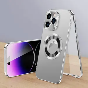 Metal Full Coverage Anti-Drop Shockproof Phone Case for iPhone 16 Pro Max 16 15 14 13 12 11, Durable Protection, Stylish Design