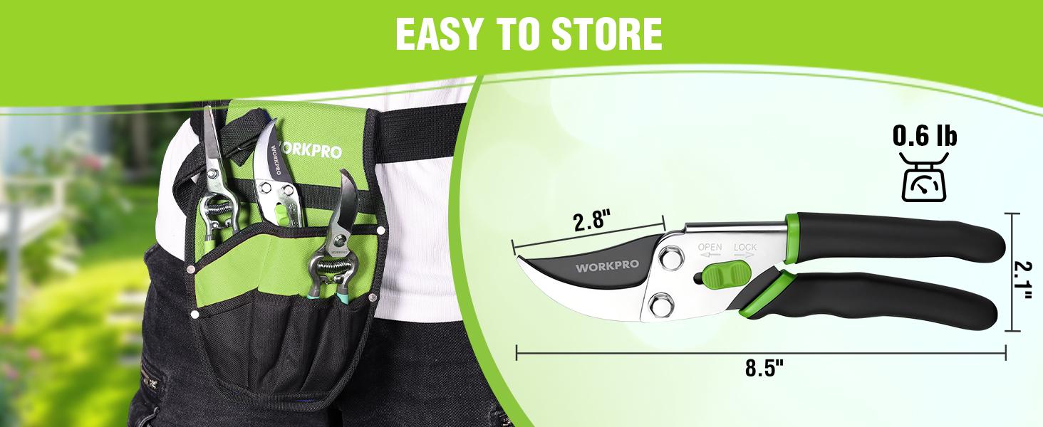 #backtoschool WORKPRO Bypass Pruning Shears, 8.5" Hand Pruner with Non-Slip Grip Handle, Garden Clippers with High Carbon Steel for Branches, Flowers, Fruits, Plants, Bonsai, Gardening Gifts for Women Men #backtoschool WORKPRO Bypass Pruning Shears, 8.5" Hand Pruner with Non-Slip Grip Handle, Garden Clippers with High Carbon Steel for Branches, Flowers, Fruits, Plants, Bonsai, Gardening Gifts for Women Men