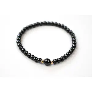 Hematite Horizon Bracelet for Women - Gold Filled Beads