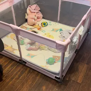 【Clearance Sale】Baby Playpen, Indoor&Outdoor Playard, Play Pens for Kid Activity Center, Sturdy Safety Baby Fence with Breathable Mesh for Toddler