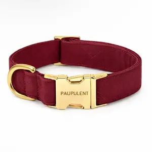 Paupulent Merlor Velvet Luxury Dog Collar