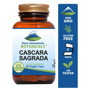Cascara Sagrada Aged Bark Capsules - 90 Kosher Veggie Caps