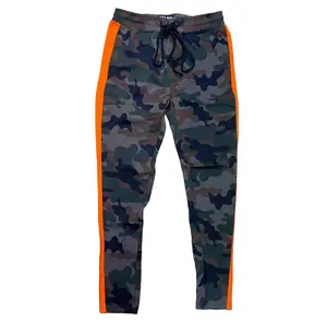 100-413 - Men's Track Pants (Orange/Camo)