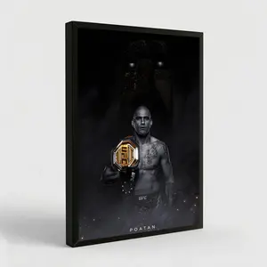 Alex Pereira Poster, Ufc Poster,Brazilian Fighter Poster, Athlete Motivation,Boxing Fighting Wall Art Room Aesthetic Decoration