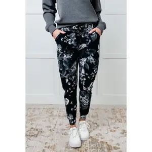 Your New Favorite Joggers in Rose Print