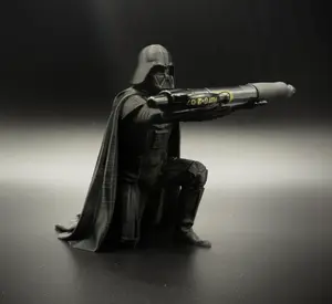 Robot Office Desk Pen Holder - Robot Design, Black Color, Functional Organizer for Office Supplies