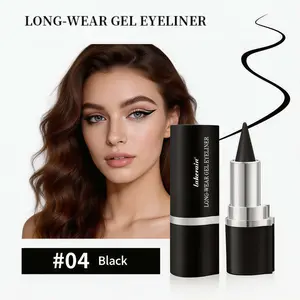 Multi-functional solid eyeliner, waterproof eyeliner, long-lasting quick-drying black wax eyeliner, quick-drying gel eyeliner, waterproof gel eyeliner, single-ended gel eyeliner, cat-eye makeup template