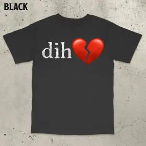 [SALE UP TO 30%] Dih Meme Shirt, Misspelled Brainrot Tee, Embarrassing Unhinged Cringy Humor Top, Gen Z Meme Clothes, T-shirt Unisex Crewneck Made Using 100% US Cotton, Design & Printed In The USA.