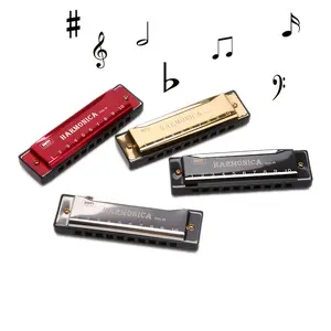 Beginner & Adult Suitable 10-Hole Harmonica, Ideal for Music Education and Fun Learning, Durable and Easy to Carry Instrument