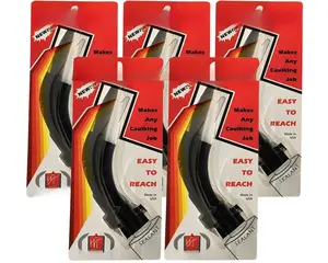 e  Extendable Caulk  Nozzle (x5 Units) - Extend The Reach of Caulk Tube | Provides Permanent