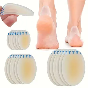 48pcs Transparent Invisible Anti-Chafing Gel Patches, Heel Patches, Gel Pads for Soles and Forefoot, Waterproof Foot Patches