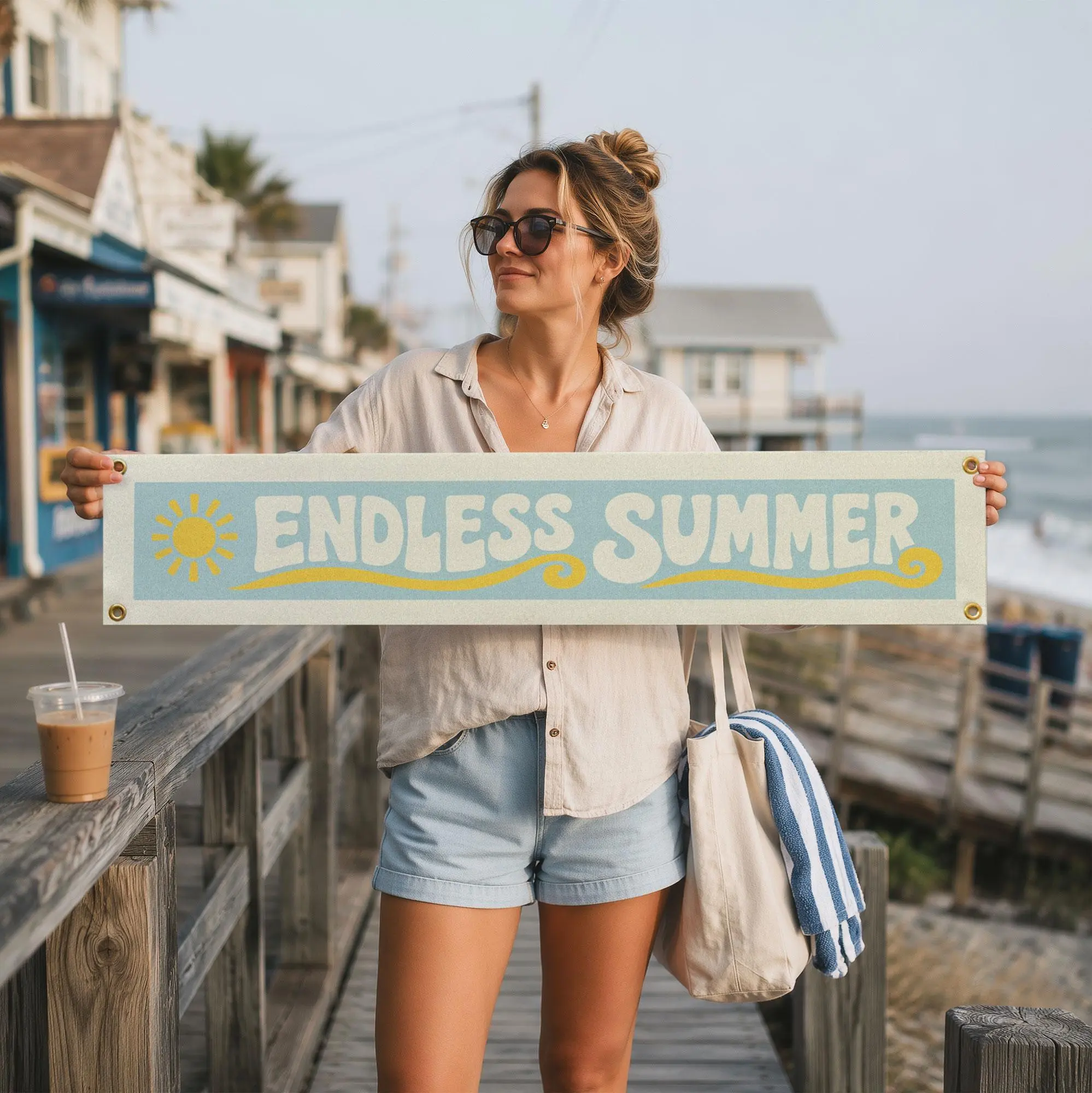 Endless Summer Felt Banner
