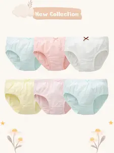 Cotton Girl's Underwear Floral Printed Toddler Kid's Boxer Briefs High Elastic Breathable Undies Assorted Little Girl's Panties Children's Under Dress Birthday Gifts