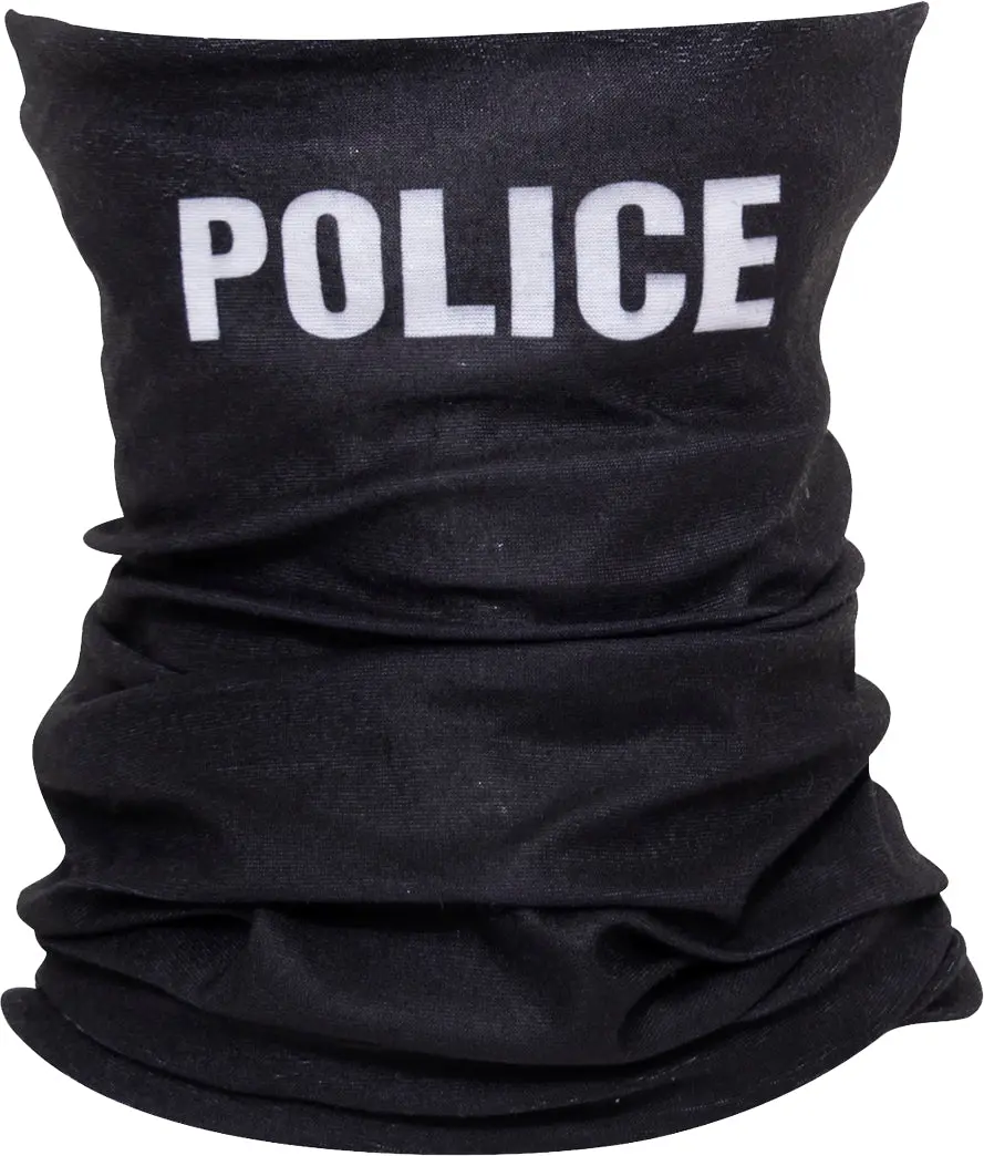 Police Tactical Neck Gaiter, Lightweight Polyester Face Covering Mask for Law Enforcement, Windproof, Protective, Moisture Wicking, Windproof Face Mask, Protective Face Mask