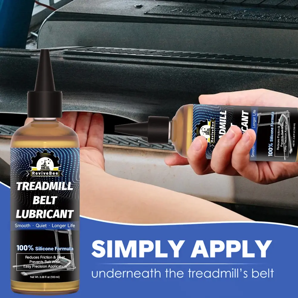 Special lubricating oil for treadmill belts, with a mild formula that won't damage the belt. It effectively reduces friction, protects pads against wear and tear, and is compatible with various treadmill models and all types of fitness equipment