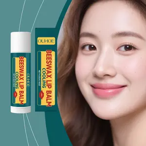 OUHOE Mint Beeswax Lip Balm✨Hydrating Moisturizing Plump Fade Lip Lines Daily Care Hydrating Lip Plumper