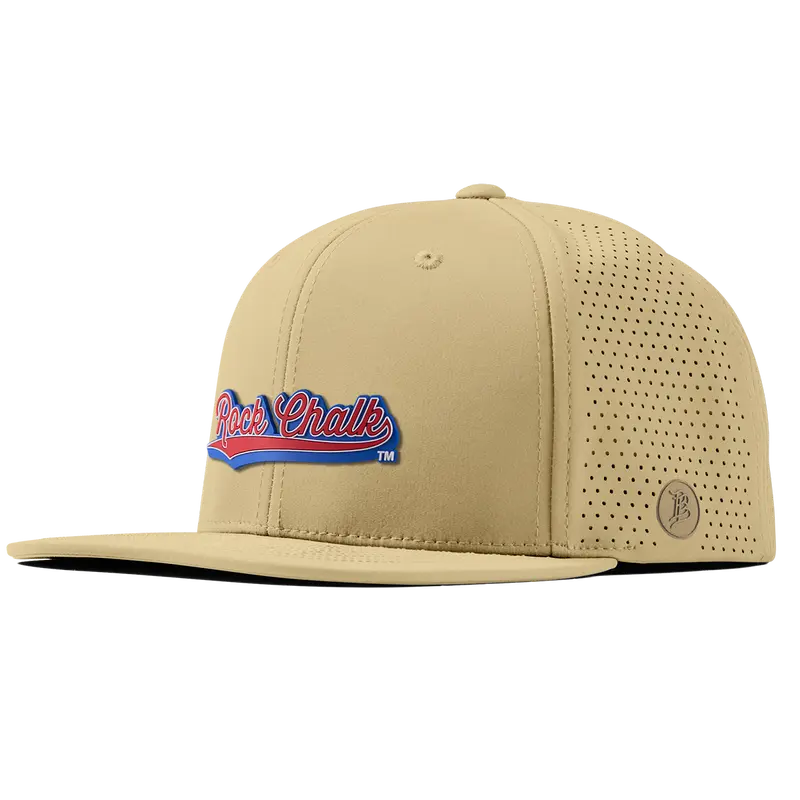 Tonal Light Gray Patriotic American Flag Hat | Freedom Fatigues Fitted Hat in color: Light Heather, Flag Design by MAD GEAR display picture 1