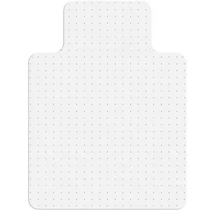 Gorilla Grip Office Chair Mat for Carpet Floors, Smooth Glide Slip Resistant Under Desk Carpeted Floor Protector, Heavy Duty Plastic Computer Mats for Rolling Work and Gaming Chairs, Clear