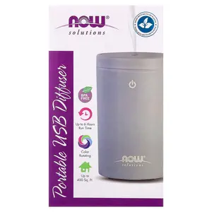 NOW Foods Solutions, Portable USB Oil Diffuser, 1 Diffuser