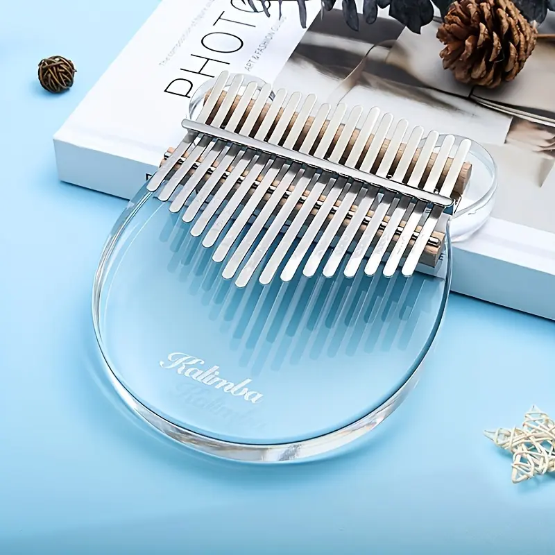 17 keys crystal Kalimba Bear acrylic Thumb Piano Acoustic transparent FingerPiano Music Instrument