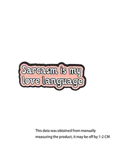 1pc Cute Vintage Cartoon Pin Set, Fun Sarcasm Text Aesthetic Tie Pins, Various Plastic Pins for Backpacks, Hats, Bags, All Seasons