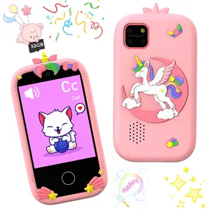 Audio-Enabled Kids' Smart Toy Phone - 32GB Memory Card Compatible & HD Screen - Life Recording & Games, Sweet Gift for Family Gatherings, 3-12 Years Old